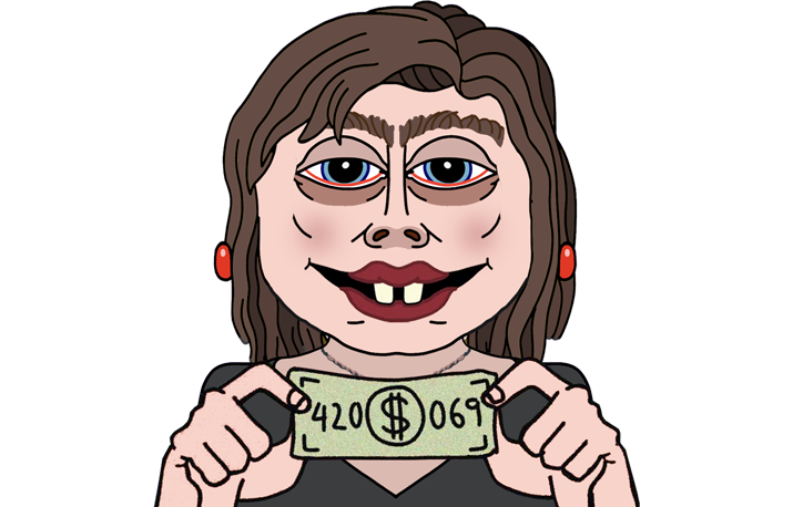 Aiyana holding money